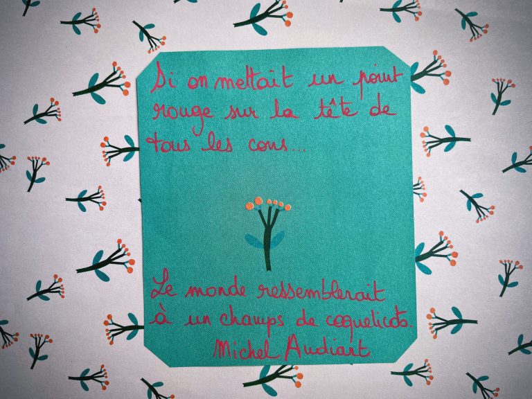 La phrase qui me parle du 1ier avril 2024!