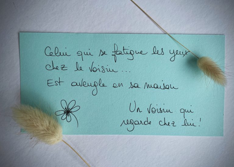 La phrase qui me parle du 21 mai 2024!
