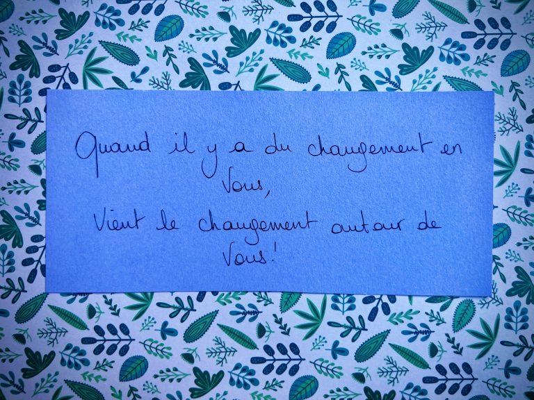 la phrase qui me parle du 28 décembre 2024!