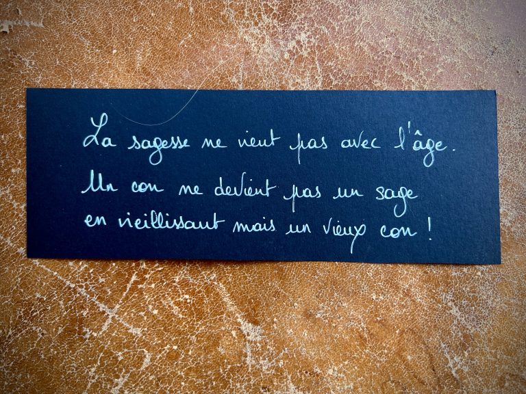 La phrase qui me parle du 25 mars 2025