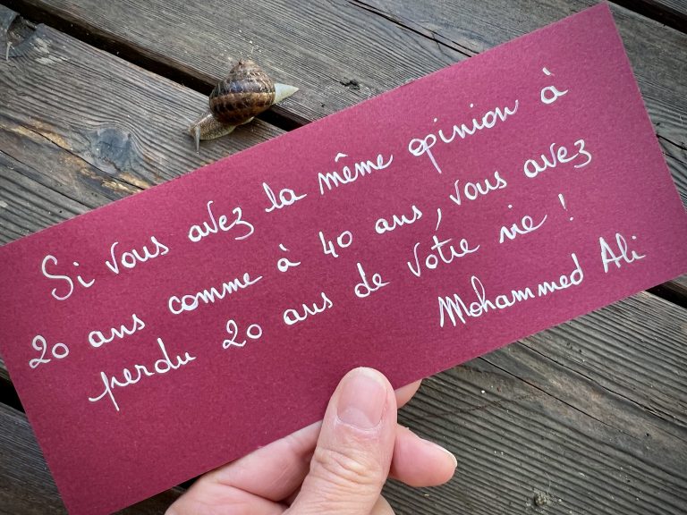 La phrase qui me parle du 15 septembre 2025