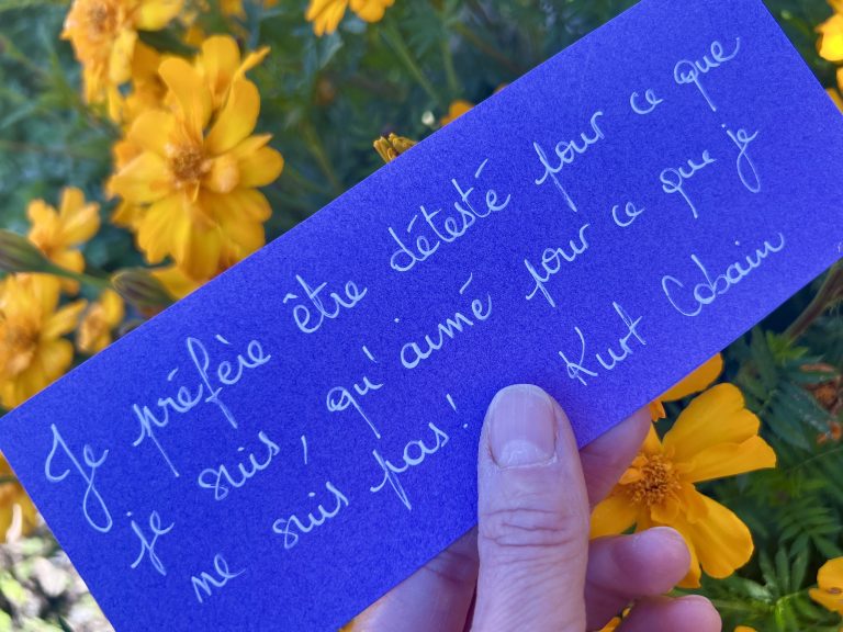 La phrase qui me parle du 7 octobre 2025