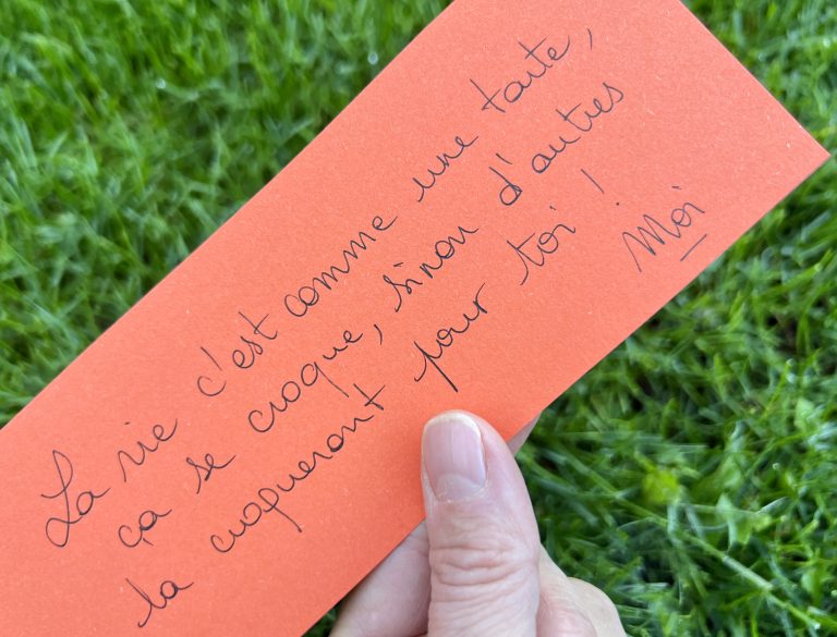La phrase qui me parle du 15 octobre 2025