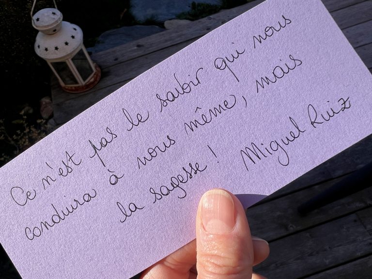 La phrase qui me parle du 5 novembre 2025